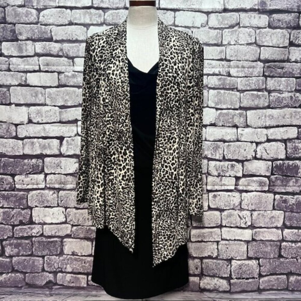 Jessica Howard Black Dress W/ Attached Jacket Size 12